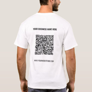 Camiseta personalizada de código QR con texto Pers