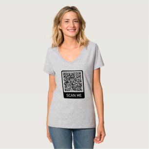 Camiseta personalizada de código QR personalizado