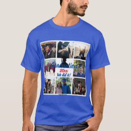 Camiseta personalizada de Collage de fotos de grad