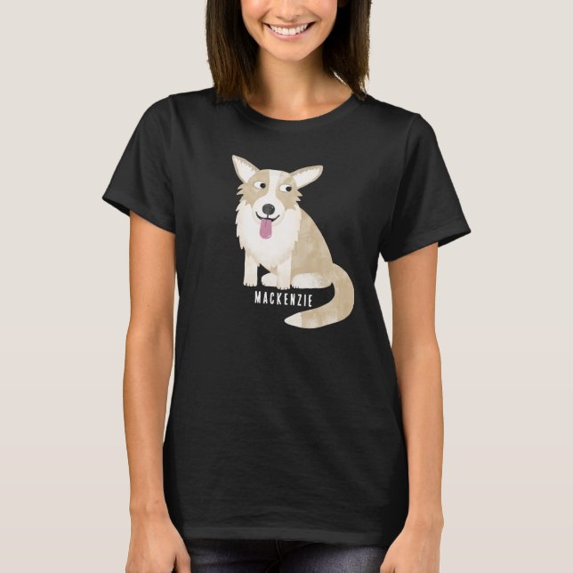 Camiseta personalizada de Corgi Dog (Anverso)