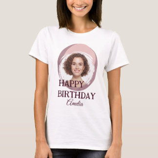 Camiseta personalizada de cumpleaños con foto - Pe