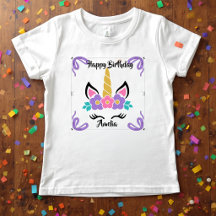 Camiseta personalizada de cumpleaños feliz de unic