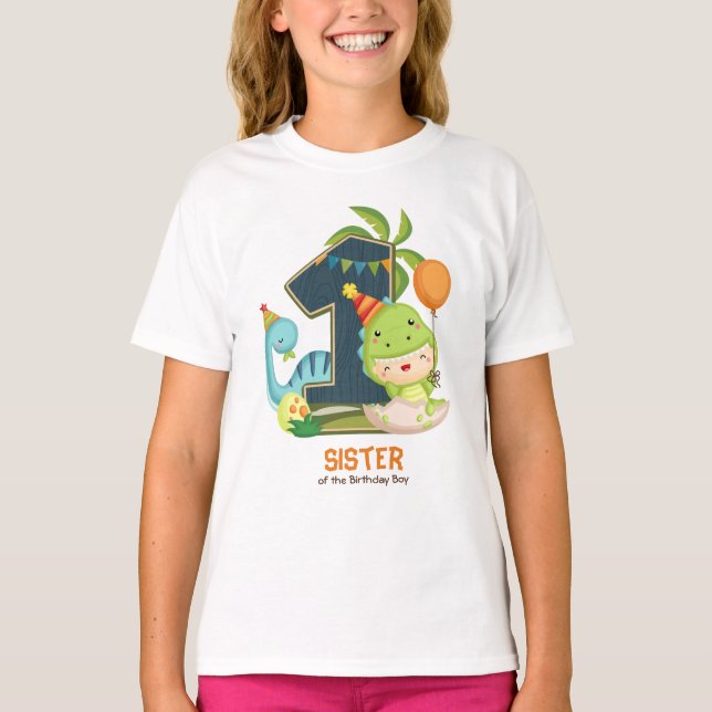 Camiseta personalizada de cumpleaños para hermana (Anverso)