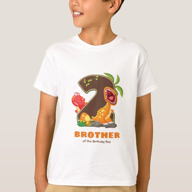 Camiseta personalizada de cumpleaños para hermano (Anverso)