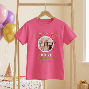 Camiseta personalizada de cumpleaños para niñas – 