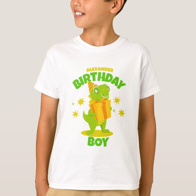 Camiseta personalizada de cumpleaños para niño con (Anverso)