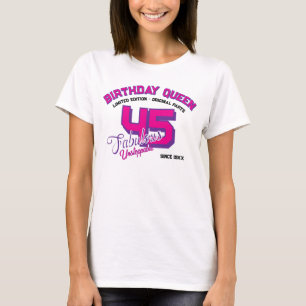 Camiseta personalizada de cumpleaños universitario
