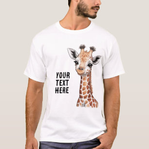 Camiseta personalizada de Cute Giraffe