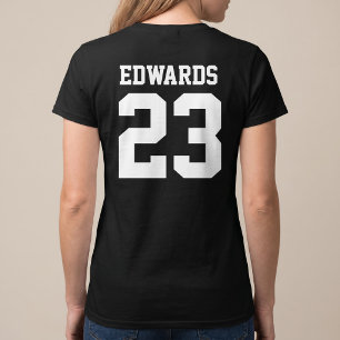 Camiseta personalizada de deportes con número y no