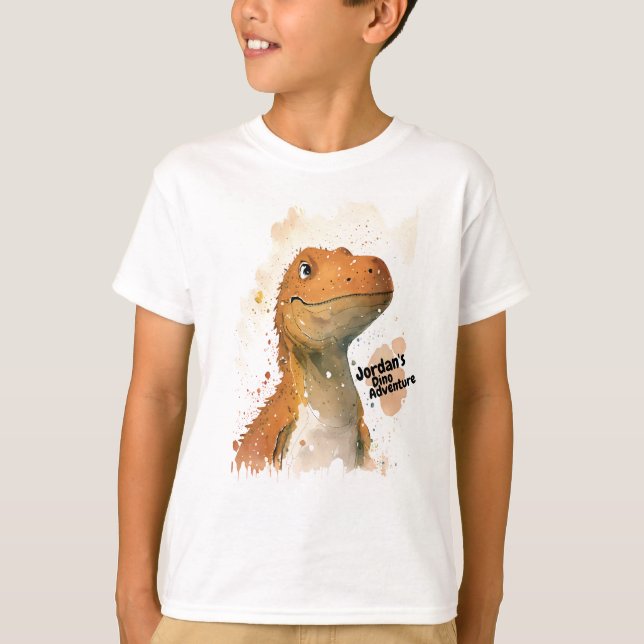 Camiseta personalizada de dinosaurio (Anverso)