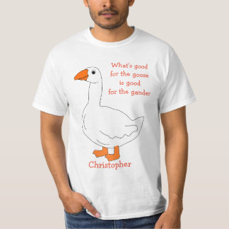 Camiseta personalizada de diseño de ganso