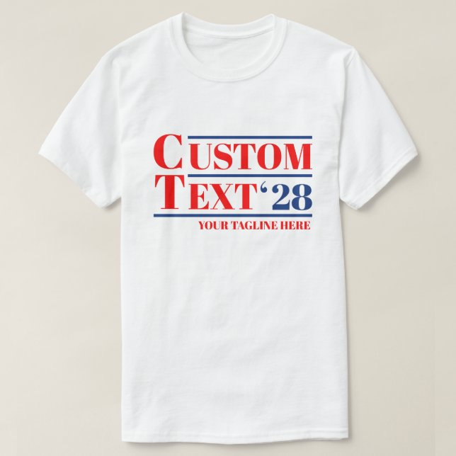Camiseta personalizada de elecciones (cualquier no (Diseño del anverso)
