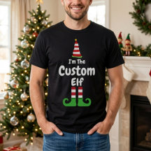 Camiseta personalizada de elfo, Camiseta de Navida