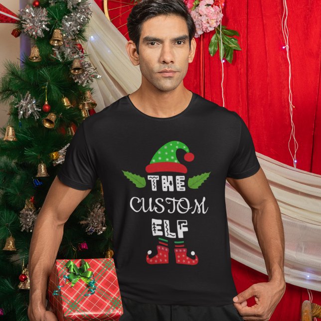 Camiseta personalizada de elfo, Camiseta de Navida (Subido por el creador)