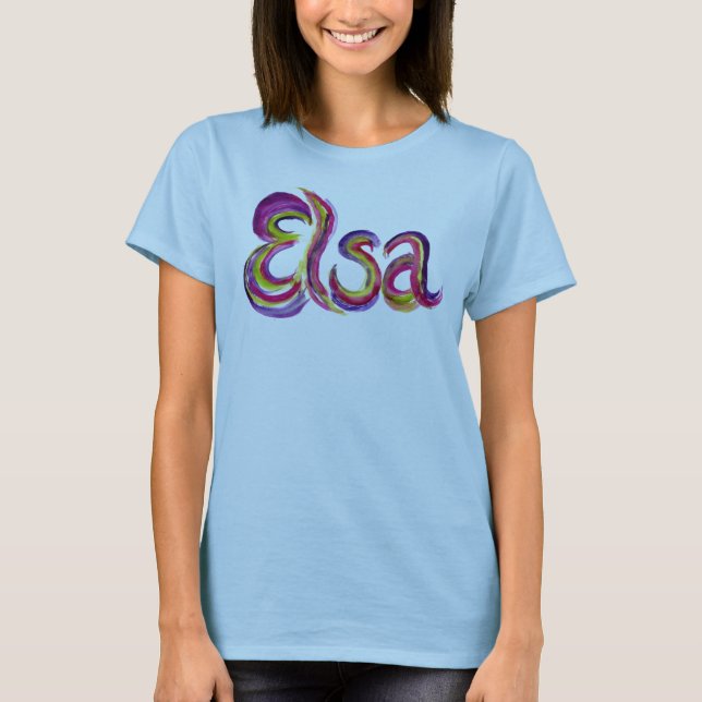 Camiseta personalizada de Elsa (Anverso)