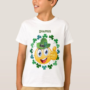 Camiseta personalizada de Emoji irlandesa