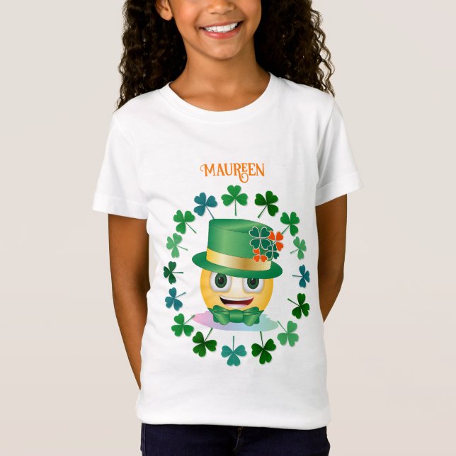 Camiseta personalizada de Emoji irlandesa (Anverso)
