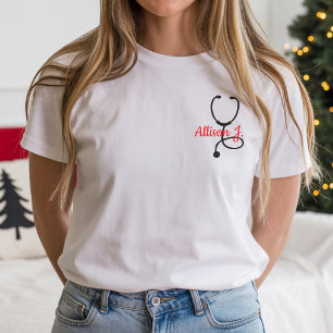 Camiseta personalizada de enfermera, Camiseta de e