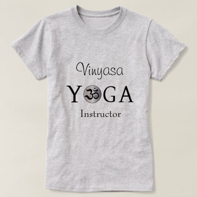 Camiseta personalizada de entrenamiento de yoga Om (Diseño del anverso)