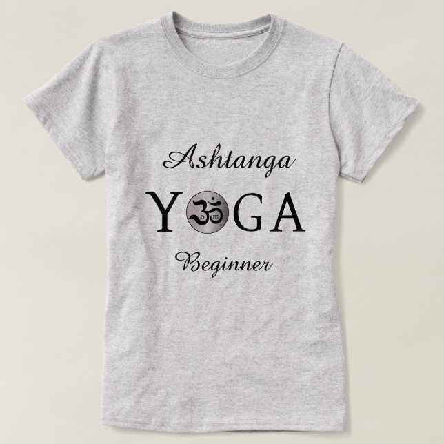 Camiseta personalizada de entrenamiento de yoga Om (Diseño del anverso)