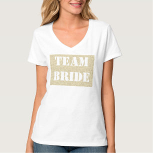 Camiseta personalizada de equipo de novia con esti