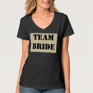 Camiseta personalizada de equipo de novia con esti