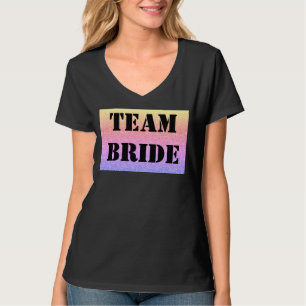 Camiseta personalizada de equipo de novia con esti