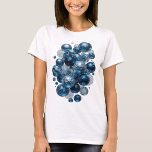 Camiseta personalizada de estrellas azules de plat