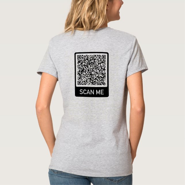 Camiseta personalizada de exploración de informaci (Reverso)