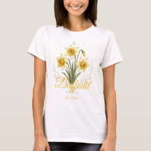 Camiseta Personalizada de Flor de Nacimiento de Na