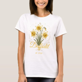 Camiseta Personalizada de Flor de Nacimiento de Na