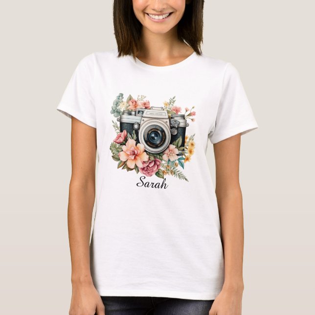 Camiseta personalizada de fotógrafo (Anverso)