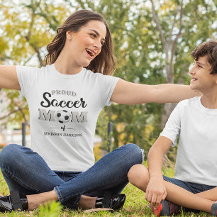Camiseta personalizada de fútbol para mamá orgullo