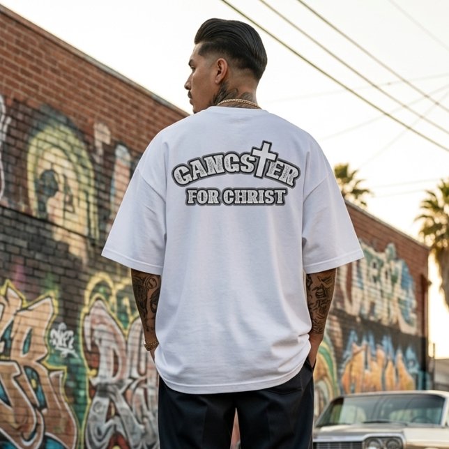 Camiseta personalizada de gángster para Cristo (Custom Gangster for Christ T-shirt)