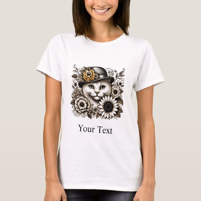 Camiseta personalizada de gatos ventilares mujeres (Anverso)