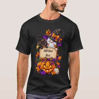 Camiseta personalizada de Halloween con gnomo y ca