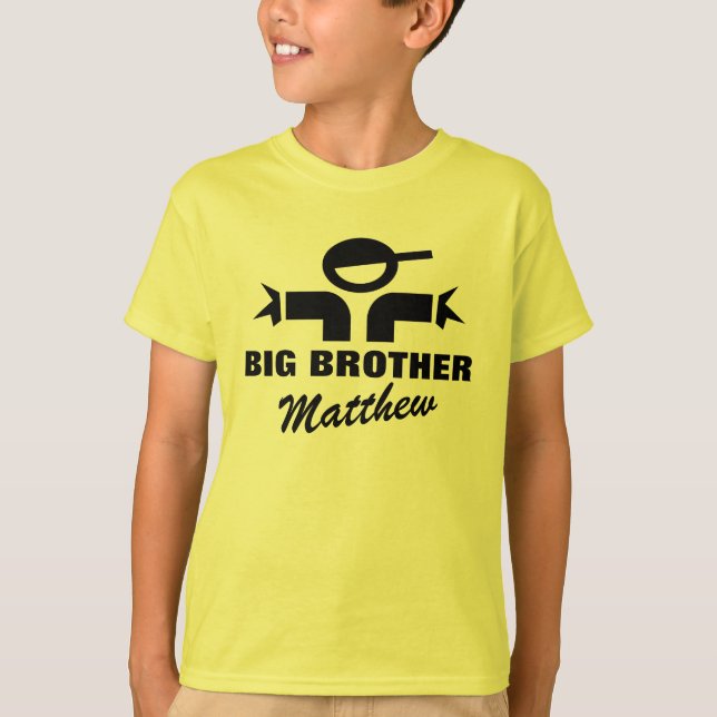 Camiseta personalizada de hermano mayor para el (Anverso)