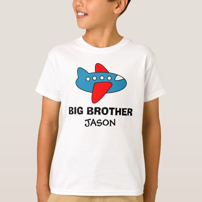 Camiseta personalizada de hermano mayor para niños (Anverso)
