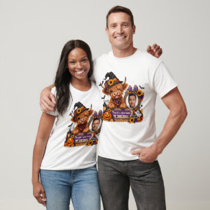 Camiseta personalizada de Highland Cow para fiesta