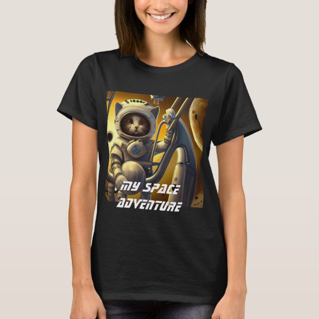 Camiseta personalizada de Ilustracion astronauta a (Anverso)