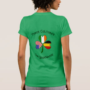 Camiseta personalizada de Irlanda Bélgica EE. UU. 