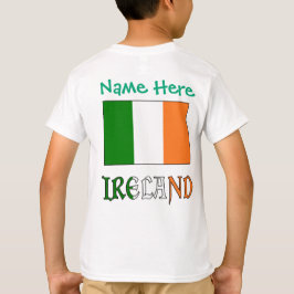 Camiseta personalizada de Irlanda para niños Herit