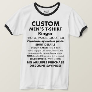 Camiseta personalizada de jengibre blanco para Per
