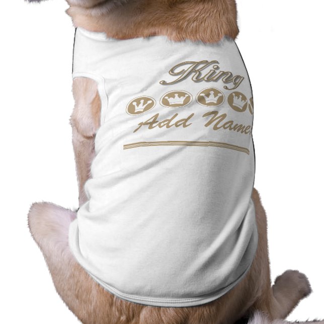 Camiseta personalizada de King Dog (Atrás)