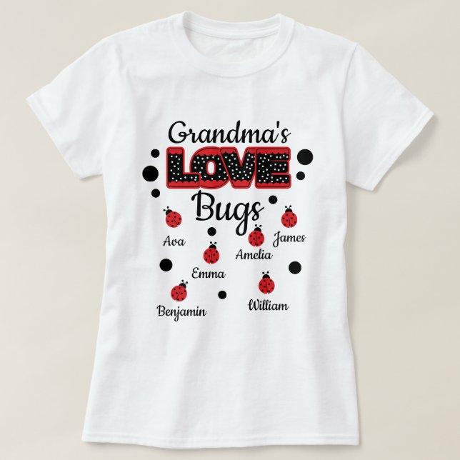 Camiseta personalizada de la abuela con problemas  (Diseño del anverso)