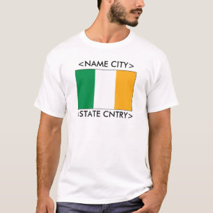 Camiseta personalizada de la bandera de Irlanda