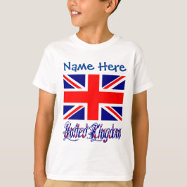Camiseta personalizada de la bandera del Reino Uni