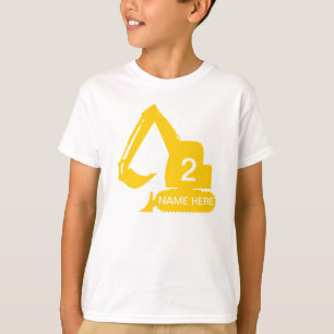 Camiseta personalizada de la construcción con