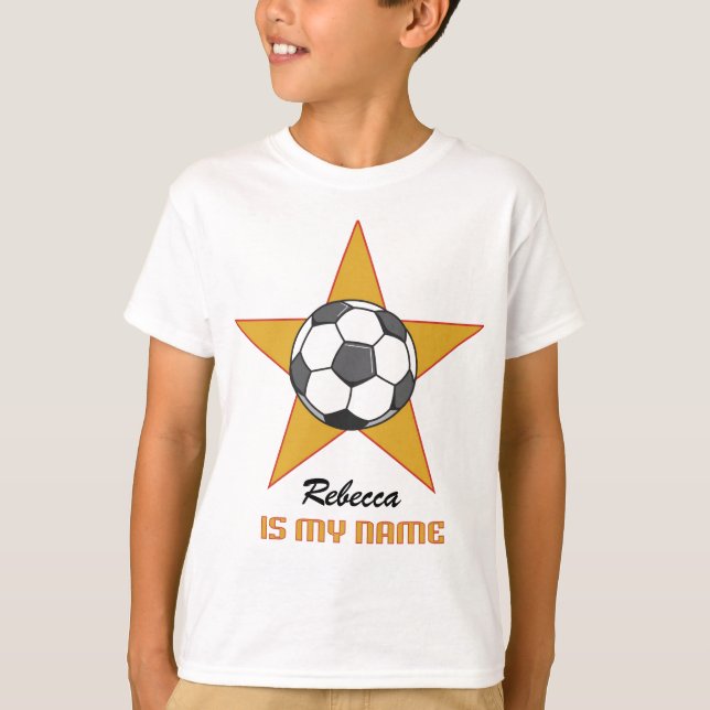 Camiseta personalizada de la estrella de fútbol (Anverso)