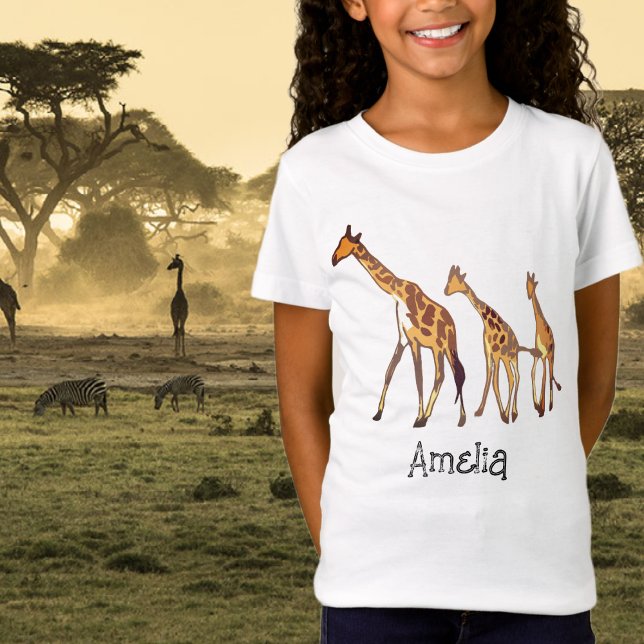 Camiseta personalizada de la familia Giraffe (Subido por el creador)
